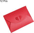 PATIKIL 12 Pack Gift Card Envelopes, Heart Shaped Clasp Mini Holders for Birthdays Weddings, Red