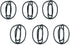 Butler in the Home 100 Count Black Paper Clips for A-Z Alphabet Letters or 0-9 Numbers, Gift Box Included