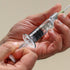 5 Pack Reusable Borosilicate Glass Luer Lock Syringe, 1ml Capacity, Pet Safe Needles for Arts, Crafts, Lab