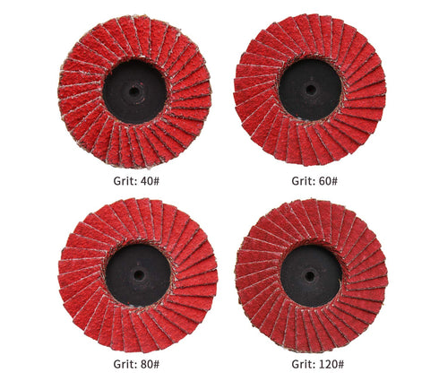 2 Inch Flap Disc 80 Grit, Surface Conditioning Disc with Quick Change Connection, 10+1 Pack