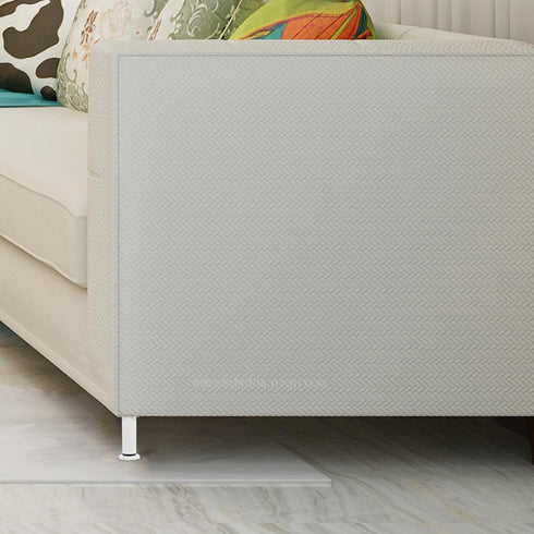2pcs 12-18cm, ABOOFAN Adjustable Metal Furniture Legs, Extendable Sofa and Cabinet Support Feet with Height Range White