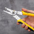 KATA 8 Inch Wire Cutter and Stripper, Cutting for 10-20 AWG Solid Wire, TPR Material Dual Color Handle, Yellow