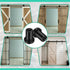 Zonon 10 Sets Barn Door Wall Spacer Replacement Hardware with Screws Lag Bolts for Connecting Track Connection