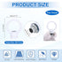 PATIKIL 18Lb 2 Set M10 1.4 1.7 Inch) Load Lamp Female Loop Holder, Lifting Eye Fine Thread Nut Hook Ring Shape