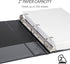 Samsill Durable 2 Inch Binder, Made in the USA, D Ring Customizable Clear View Binder, 4 Pack, Holds 475 Pages