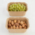 TAICHEUT 100 Pack Natural Pulp Fiber Berry Basket, Bulk Produce Berry Basket Pulp Fiber Fruit Containers Molded Berry