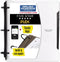 Five Star Flex Hybrid NoteBinder + Study App, 1 Inch Binder with Tabs, Customizable Cover, White