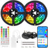 BTF-LIGHTING RGBW Bluetooth Music APP 32.8FT LED Strip Lights RGB+Warm White 3000K