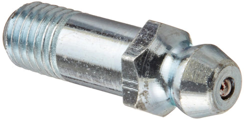 Alemite 1680-B Loose Fitting, Straight, 5/16" Hex Size, 31/32" OAL, 1/4" Male Taper (Pack of 10)