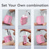 RESET-060 4 Digit Combination Lock | Outdoor Padlock for School Gym Sports Locker, Toolbox, Gate, Black