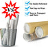 GIEHOUGRIO 2 Pack Mailing Tubes with Caps for Poster, Artwork Storage, Shipping Blueprints, 2 inch x 12 inch