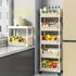 Generic 5-Tier Rolling Storage Cart - Multi-Level Metal Organizer with Wheels for Bedroom, Kitchen, Bathroom - Easy