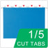 Blue Hanging File Folders, 50 Packs Reinforced Hang Folders for Home and Office Color Coded Organization