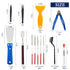 23Pcs 3D Printer Tool Kit, Accessories Removal Tools Includes Nozzle Cleaning Kit, Putty Knife Scraper, Brushes