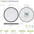 12" 5CCT, Dimmable, 24W 1900LM 2700-6000K 120V ASD LED Round Flush Mount Ceiling Light Fixture, Low Profile Surface