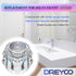 Dreyoo Faucet Handle Replacement for Delta Faucet RP17451, 2-1/2'' x 2-1/8'' Clear Acrylic Finish Knob