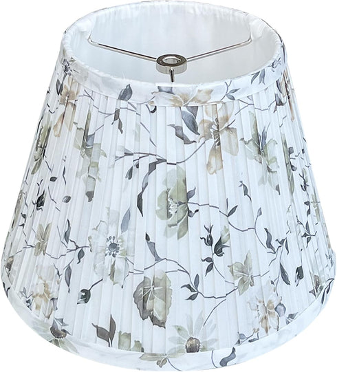 TOOTO STAR Floral Print Small Lampshade, 6x10x7.5inch Pleated lamp shade for table