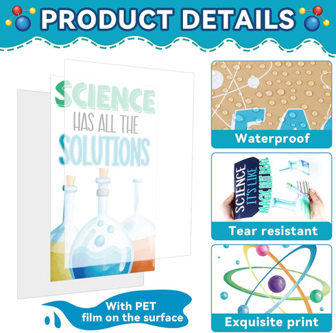 Science Bulletin Board Set, Science Posters Banner, Classroom Decoration for Teachers, Science Lab Cutouts