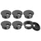 uxcell 6Pcs 45mm/1-3/4inch ABS Cable Hole Cover, Black Desk Grommet for Office Computer Wire Organizer