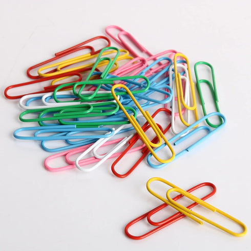 Yarlung 900 Pieces 2 Inch Jumbo Paper Clips, Vinyl Coated Large Paperclips for Document Organizing, 6 Colors