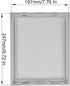 8" x 10" White Plastic Access Panel Door, Plumbing, Electricity, Alarm Wall Access Panel for Drywall