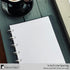 Discbound Paper, Junior Size Ruled Sheets, Premium 120gsm Notebook & Planner Refills, 50 Sheets