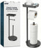 theaoo Toilet Paper Holder Stand with Shelf, Flushable Wipes Dispenser, Free Standing