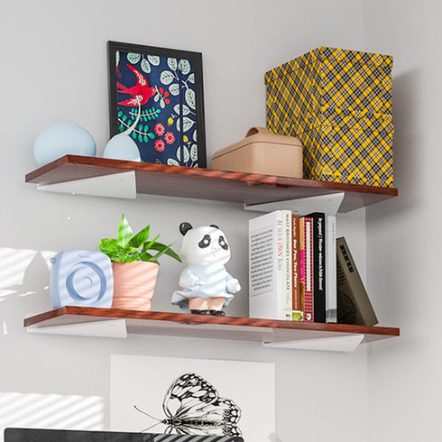 4 3 inches 4 2 inches White Floating Shelf Bracket x for Small Floating Wood Shelves, Pcs Small Triangle Shelf Brackets
