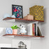 4 3 inches 4 2 inches White Floating Shelf Bracket x for Small Floating Wood Shelves, Pcs Small Triangle Shelf Brackets