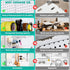 6Pcs Pegboard Wall Organizer Panels, Small Display Kits for Craft Room, Kitchen, Garage, Tool Accessories - White