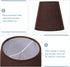 Bulb, Shade-14CM/5.5Inch Kichvoe Mini Small Barrel Lamp Shades Clip On Barrel Fabric Lampshade For Table Lamp And Floor