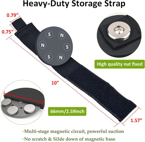 ULIBERMAGNET Heavy Duty Magnetic Storage Hooks, Strong Tool Organizer for Garage, Extension Cord, Hose, Cable, Rope,