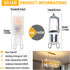 G9 Bulb 2W (20Watt Dimmable 120V 200LM 2700K White,T4 G9 Bulb 360 10Pack LED Frosted Equivalent), Not Soft Warm