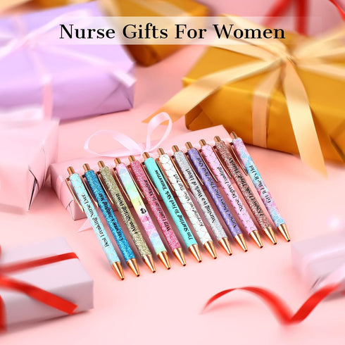 Nurse Gift Pens - Glitter Super Cute Saying Pen for Nursing Students, Staff, Friends, and Family