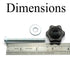 RuiLing 8 Set T-Track Knobs Kit - Hex Head Manual Nut with Full Thread Outer Bolts and Washers for DIY Projects