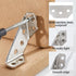 50Pcs 2.1x6.4x1.4cm 7-Hole 350Pcs SUPERFINDINGS Stainless Steel L Bracket Heavy Duty Corner Brace Metal Angle Connector
