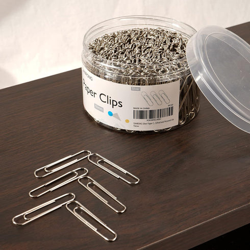 Silver Jumbo Paper Clips, 270pcs, 2 Inch (50 mm) Large Paperclips for Office and Personal Use