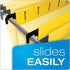 Pendaflex SureHook Reinforced Hanging Folders, Legal Size, Yellow, 1/5 Cut, 20/BX