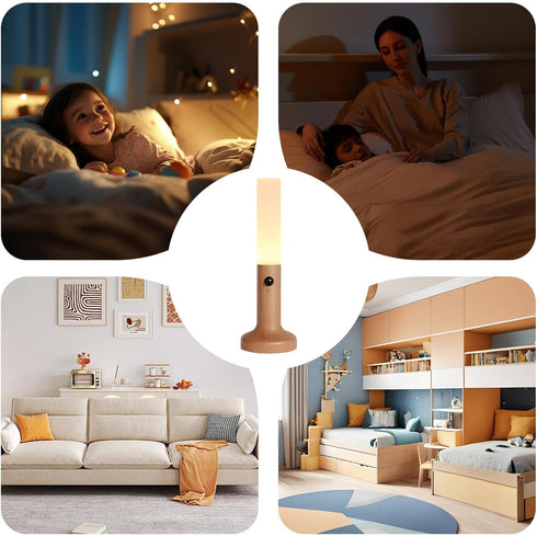 Generic 2.5x6x18cm Lightweight - Rechargeable Table Lamp, Bedside Lamp with Stable Base, Sturdy Bedroom Nightlight