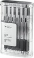 TUL GL1 Retractable Gel Pen, 0.5 mm Needle Point, Gray Barrel, Black Ink, Pack of 12