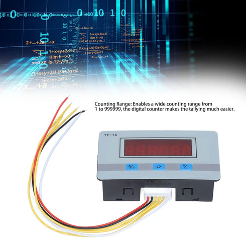 Digital 1-99999 Counter, 5-24V Electronic Tally Counter, Auto Detection Tally Digital Counter for Equipment Upgrading DIY Industrial Control