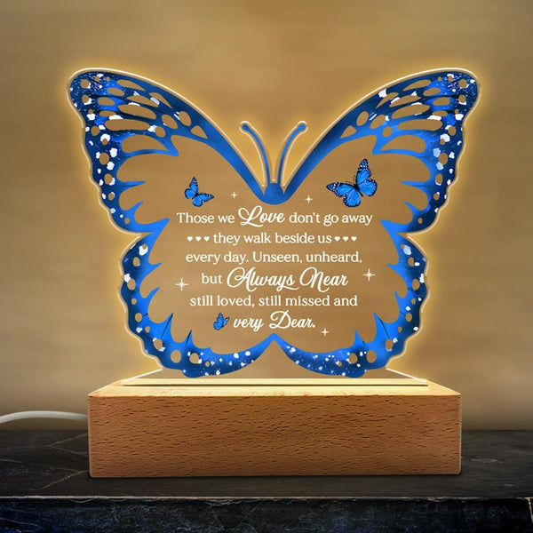 SANDJEST Memorial Butterfly Night Light - Sympathy Gifts for Loss of Loved