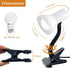 Xtricity LED Clip on Desk Lamp with 360° Flexible Gooseneck, Reading Light for Bed Headboard, 6W A19 Bulb Included