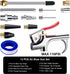 13 Pcs 2-Way Connection Air Nozzle Blow Gun Set with 1/4 in Standard Quick Fitting and 8 Air Nozzles