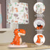 1 Bulb Hamucd Single Dinosaur Bedside Table Lamp for Kid Bedroom Decor,Nursery Nightstand Lamp for Boy Girls,Cute Desk