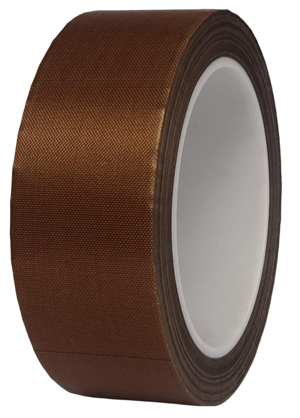 Hoerev 5mil x 3/4" x 33 Yards Glass Cloth Coated PTFE Adhesive Tape for Non-Stick Surface, 3D Printing