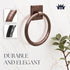 7-Inch Hammered Monarch Abode Bathroom Towel Holder Round Antique Copper Bathroom Hand Towel Holder for Bathrooms Wall