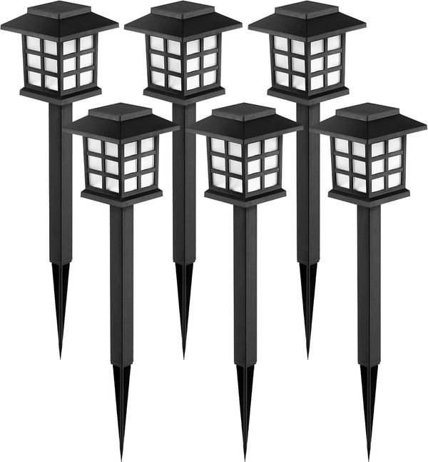 GIGALUMI Solar Outdoor Lights6 Pack LED Solar Lights Outdoor Waterproof, Solar Walkway