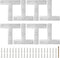 8PCS 3.23'' x 3.23'' T Shape Flat Bracket, Stainless Steel Mending Plate for Wood Furniture with 40PCS Screws