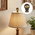 Tweruna 2 PCS Brass Lamp Finials Screw On, Antique Brass Lamp Toppers Screw On, Metal Lamp Knob Replacement Screw on